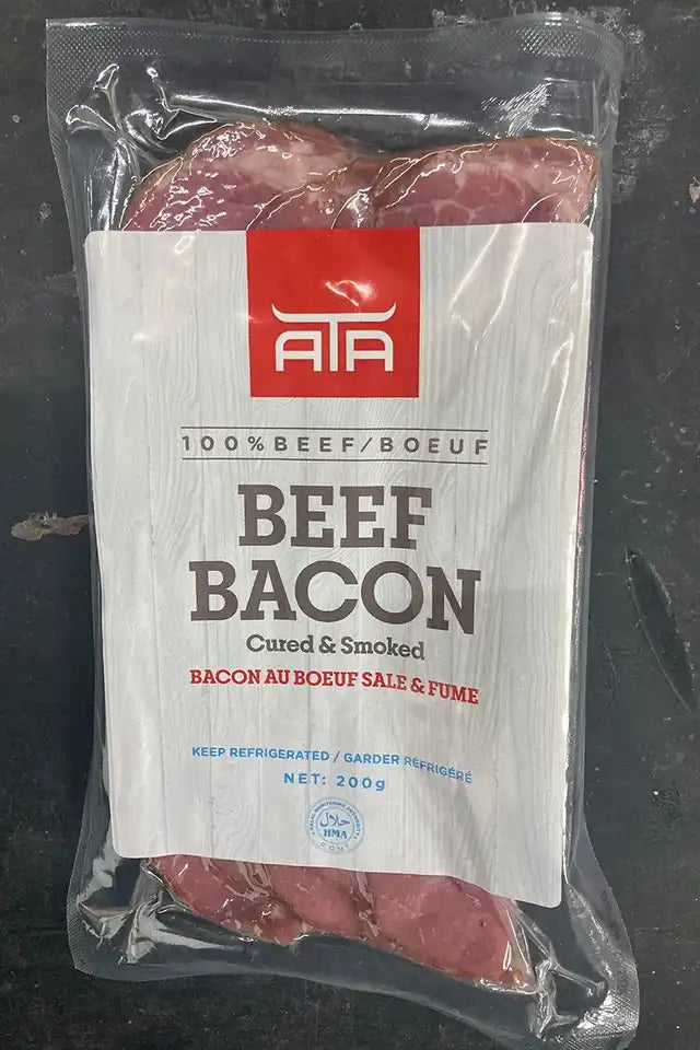 ATA 100% Beef Bacon (Cured & Smoked) | WeDoHalal Edmonton