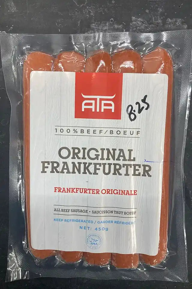 ATA 100% Beef Original Frankfurters | WeDoHalal Edmonton