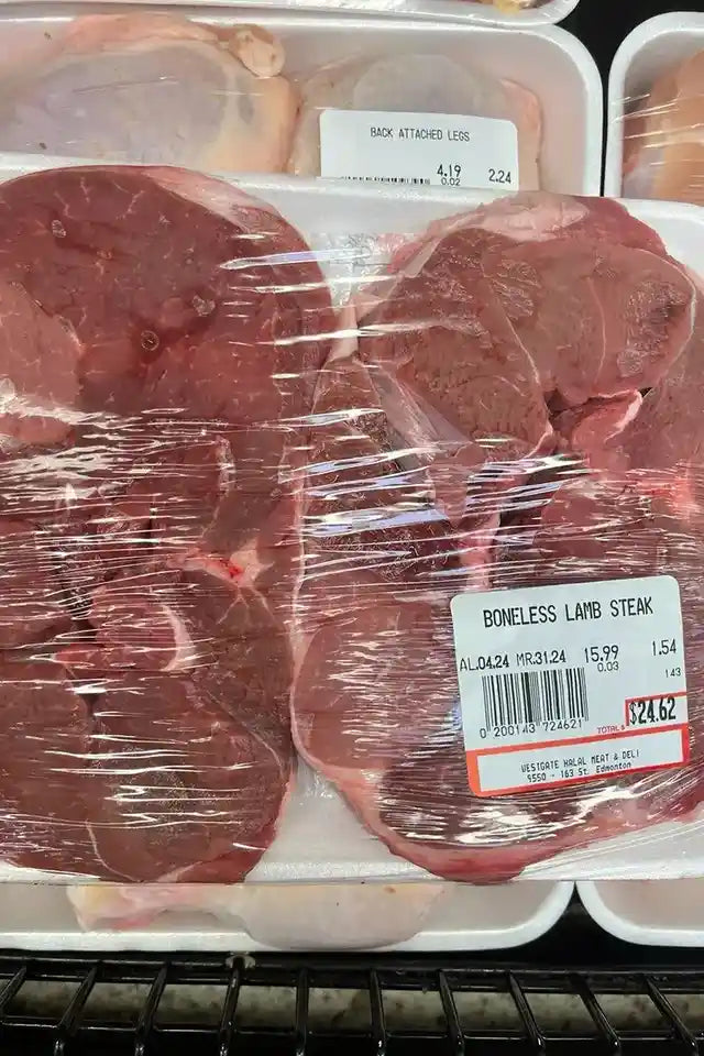 Halal Boneless Lamb Steak from Westgate Halal | WeDoHalal Edmonton