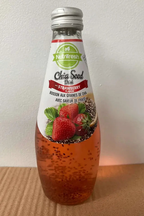 Chia Seed Drink, Strawberry Flavour
