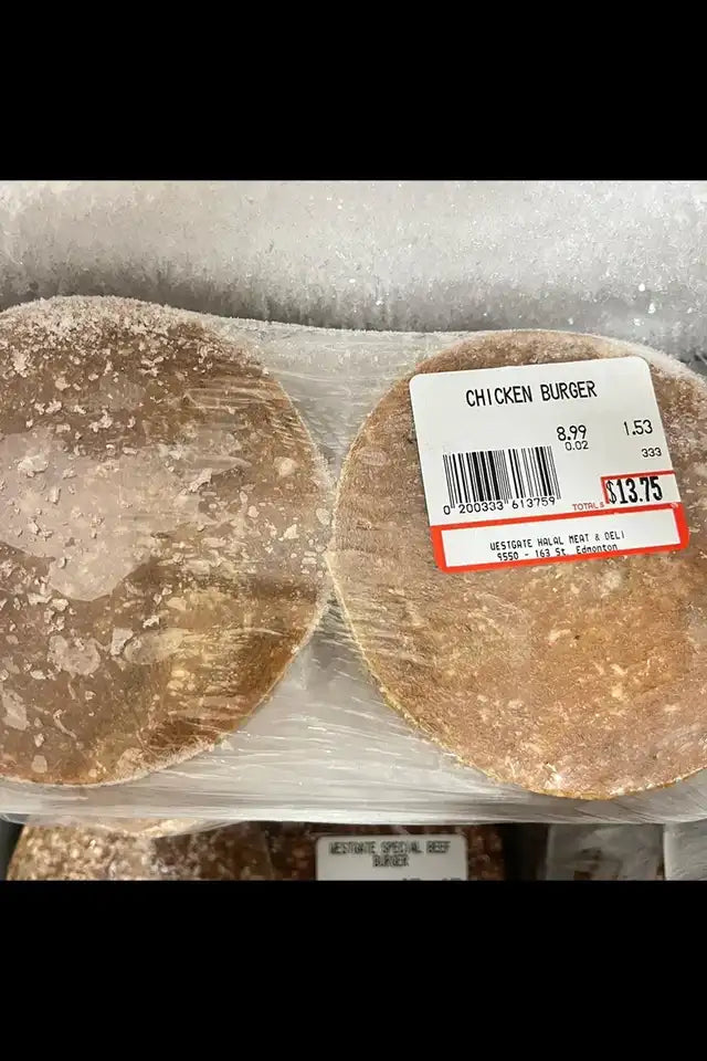 Halal Chicken Burger Patties from Westgate Halal | WeDoHalal Edmonton