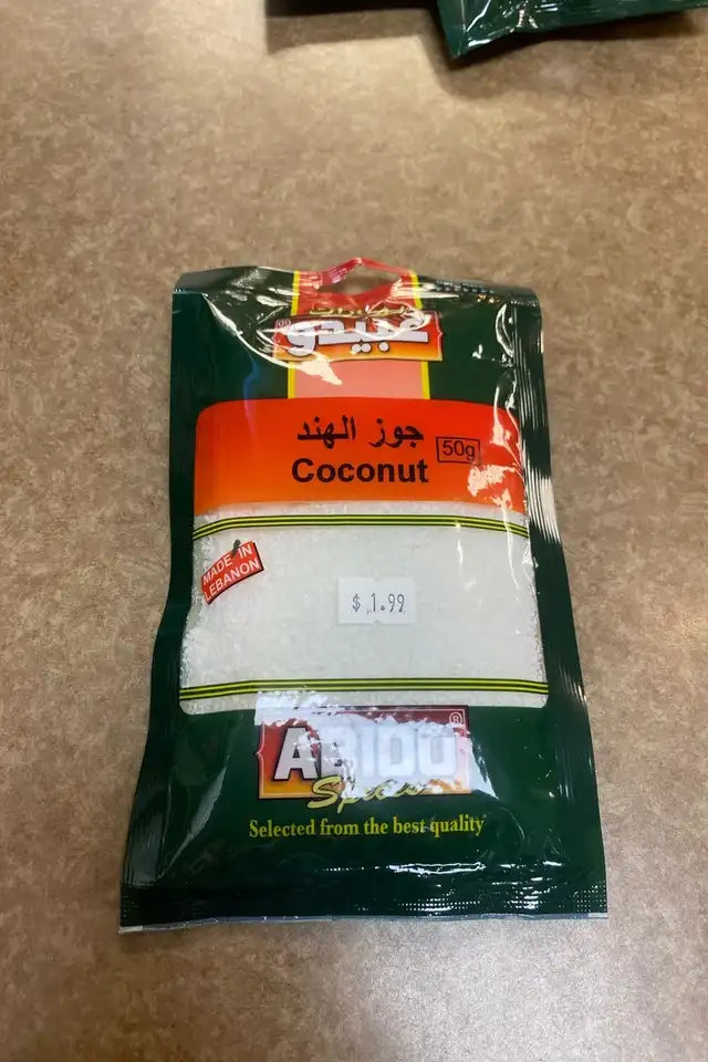 Abido Desiccated Coconut (50 g) | WeDoHalal Edmonton