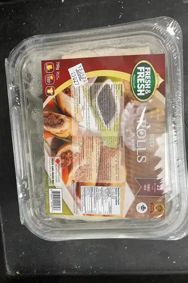 Halal Fresh & Fresh Beef Rolls (25 pcs) from Karim Meats | WeDoHalal Edmonton