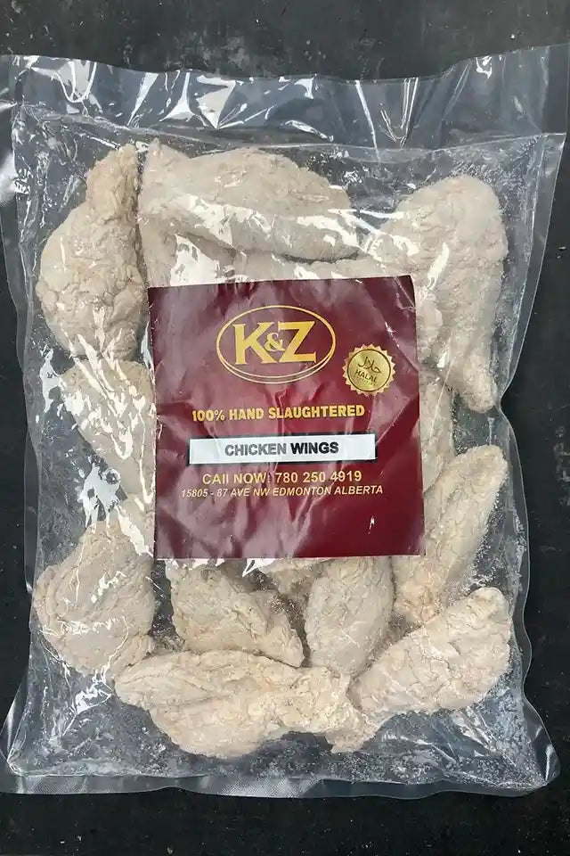 Halal K&Z Breaded Chicken Wings from Karim Meats | WeDoHalal Edmonton