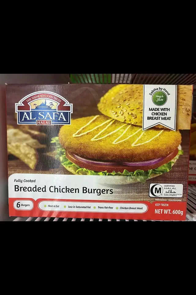 Al Safa Halal Breaded Chicken Burgers | WeDoHalal Edmonton