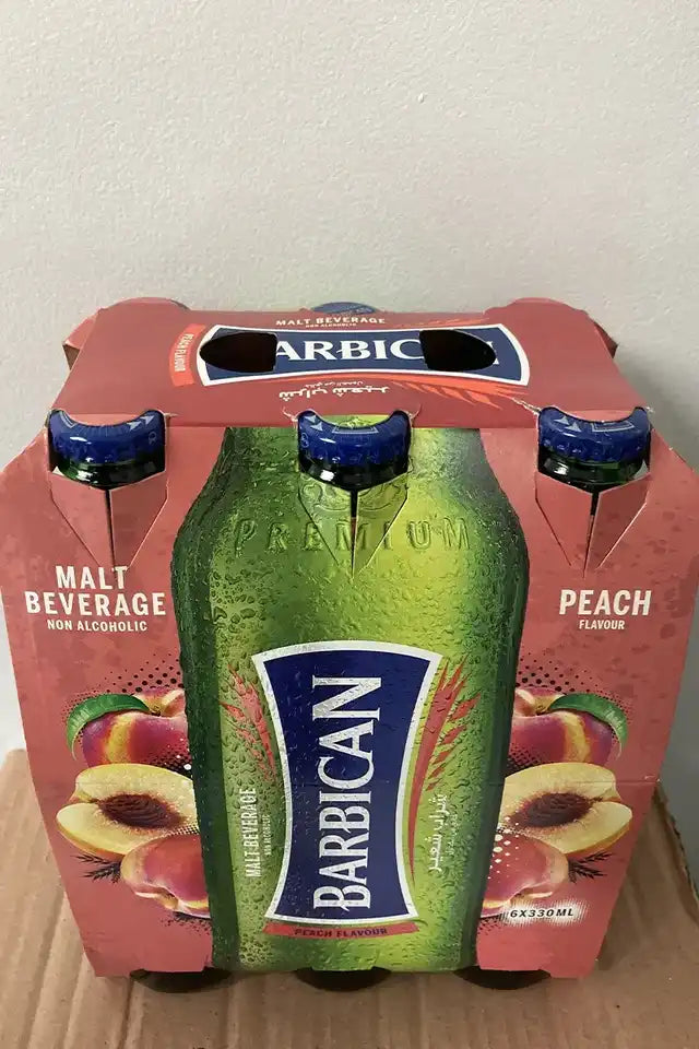 Barbican Non-Alcoholic Peach Malt Drink (6-Pack) | WeDoHalal Edmonton