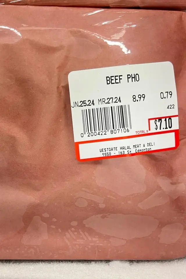 Halal Beef for Pho from Westgate Halal | WeDoHalal Edmonton