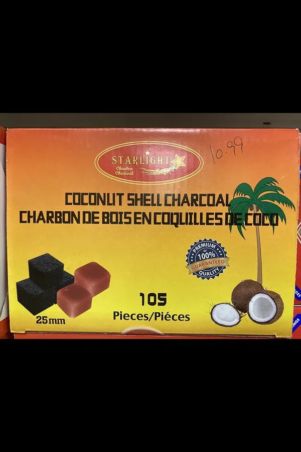 Coconlit Coconut Shell Charcoal, 25 mm (105 pcs)
