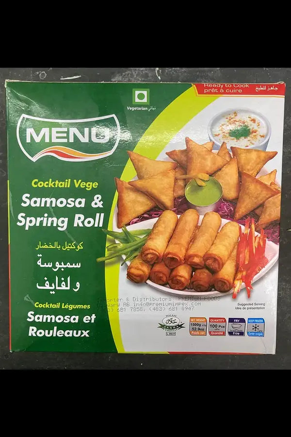 Menu Samosa & Spring Roll Combo