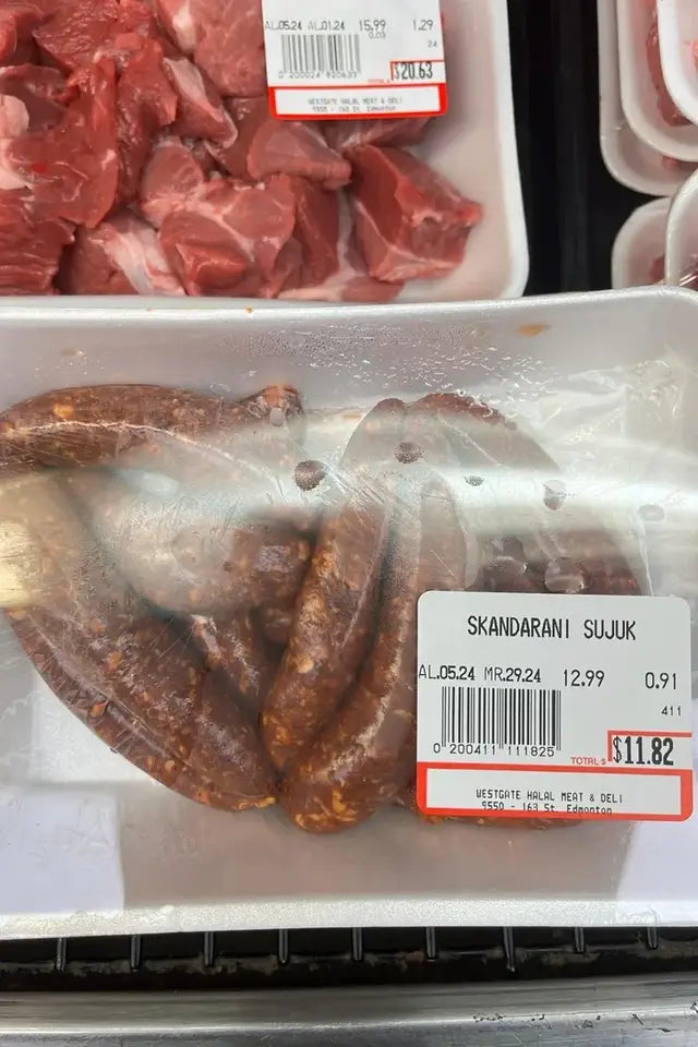 Halal Lamb Sujuk (Skandarani) from Westgate Halal | WeDoHalal Edmonton